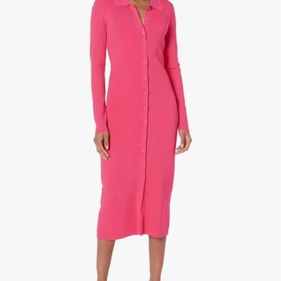 Womens Hot Pink Knit Dress, Size Xs From Amazon | Color: Pink | Size: Xs | Pm-96757093's Closet